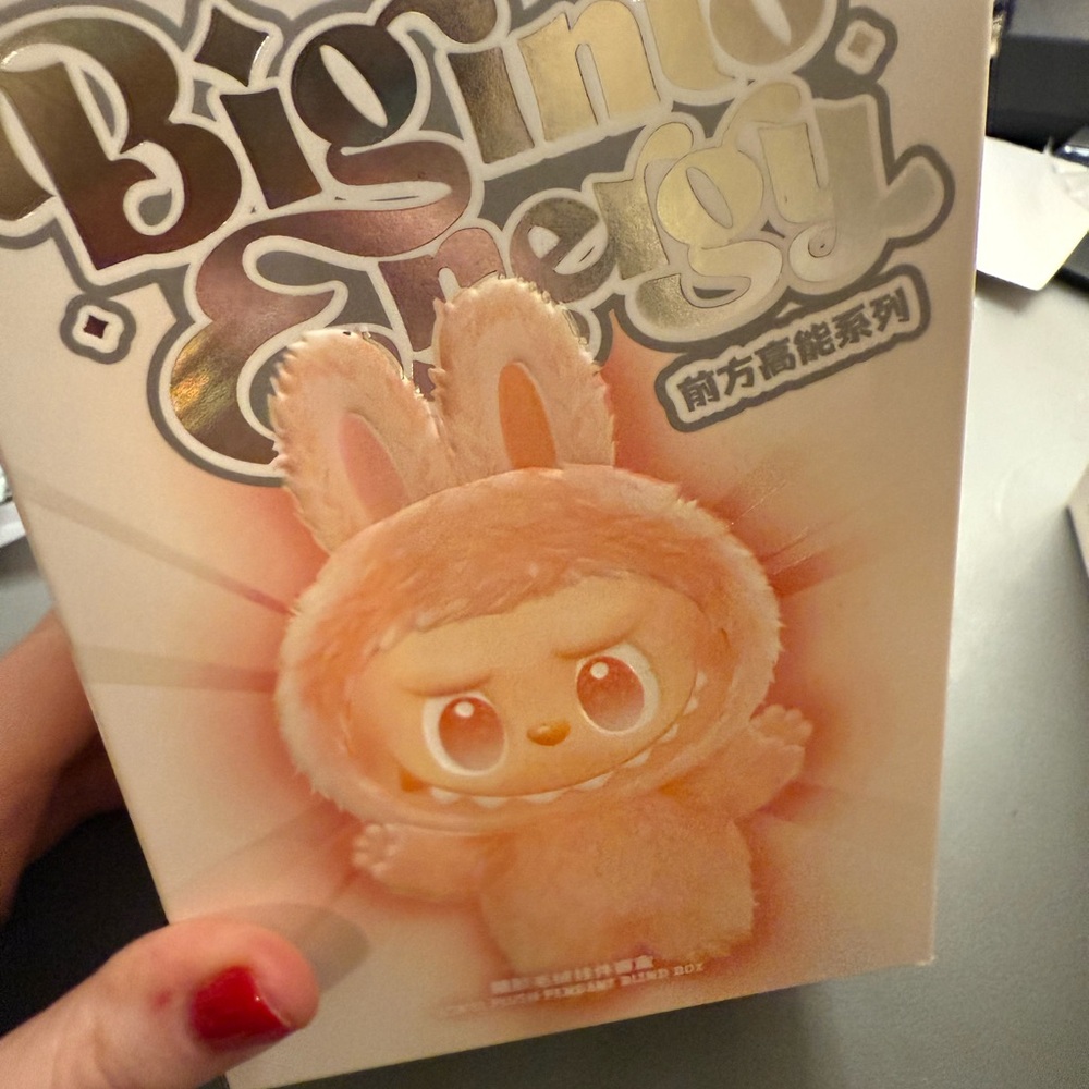 Authentic Pop Mart Labubu Happiness Big Into Energy New - Picture 2 of 5